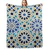 Tile from Alhambra Throw Blanket Cozy Napping Blanket Gift for Mom Dad