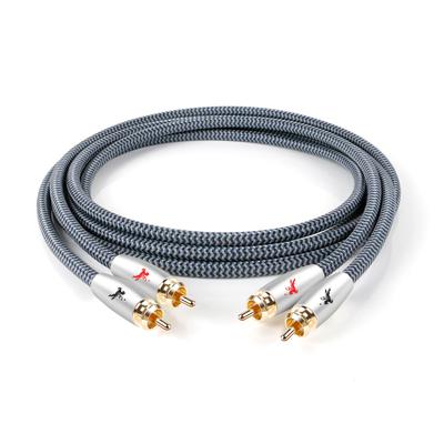 Καλώδιο Impeto 2RCA 2RCA σε 2RCA Καλώδιο Ήχου RCA για Σύστημα Οικιακού Κινηματογράφου/HDTV/Ενισχυτή/Hi-Fi 2M "Αρσενικό σε Αρσενικό"