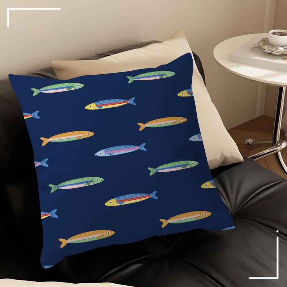 Coastalcharm Sardine Can Pillowcases Home Bedding Decorative Pillow Cover Wedding Super Soft Pillow Case
