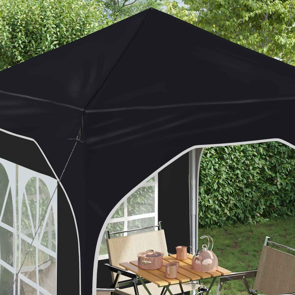 Pop Up Party Tent 192 X 192 X 245 Cm Anthracite