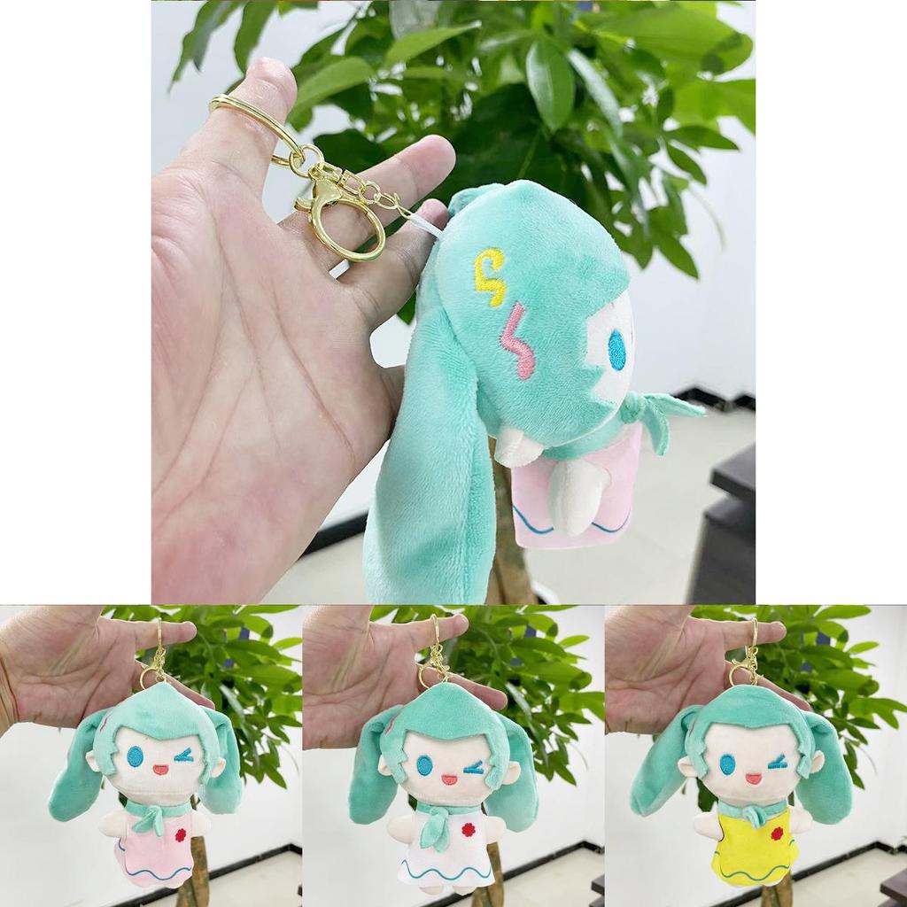 Charming Plush Toy Hatsune Miku Collectible Doll Cute Keychain 12cm For Students