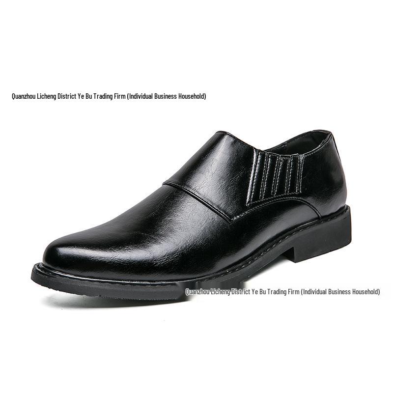 

Men s Pointed Toe Leather Slip-On Loafers | Formal & Casual Office Shoes 40 чорний
