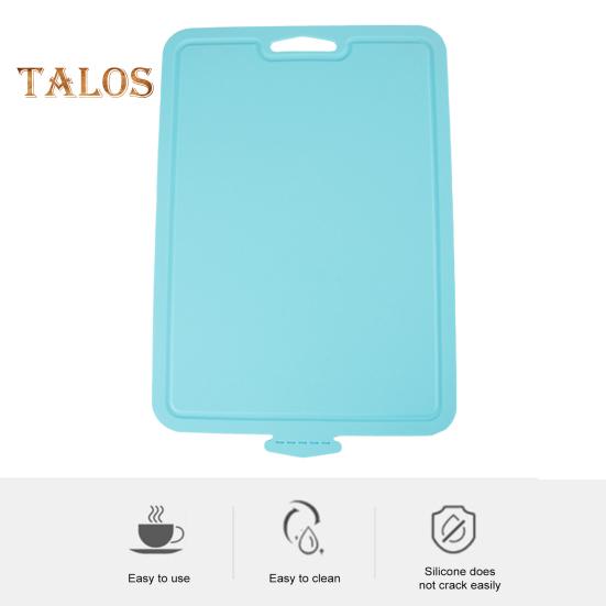 Silikon-Schneidebrett, faltbar, wendbar, rutschfeste Schneidematte, lebensmittelecht, BPA-frei, spülmaschinenfest, Küchenutensilien für Camping