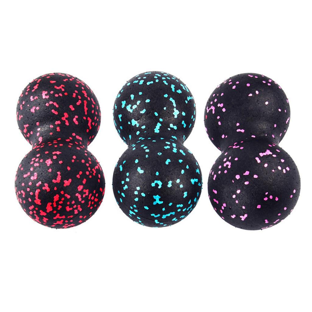 Double Lacrosses Globe for Myofascial Release Fitness Massage & Relax Muscles Fascia Globe Peanut Globe Roller Massager