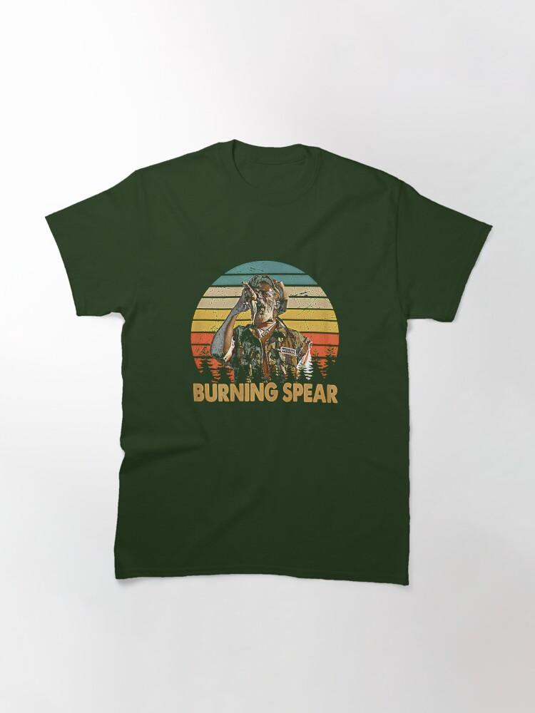 Burning Spear Retro Burning Art Spear Music Jamaican Singers Classic T-Shirt