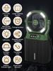 Portable Misting Fan Rechargeable Auto Swivel Fan with 25000mAh USB Battery As Power Bank 4 Mist Cooler 7L Bucket for Outdoor