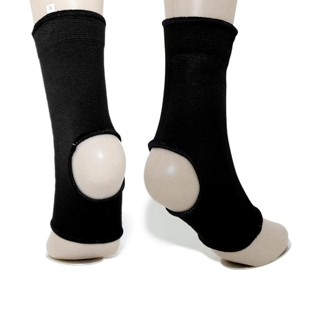 1 Pair Ankle Brace Socks Breathable Comfortable Flexible Multifunction Ankle Brace Compression Sleeve for Boxing Outdoor Sports Black L