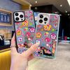 Fun and Cute Cartoon Apple 16promax Anti-drop Mobile Phone Case Mirror 15 Makeup Mirror iPhoneAIR Creative