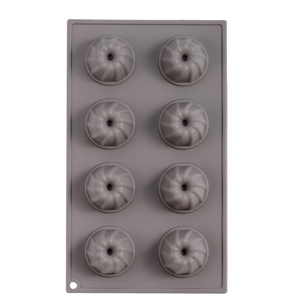 Silicone Flex Silicone Cupcake Cake Chocolate Mold, Mold, Non-Stick Mold, Heat-Resistant, Confectionery, Mold, DIY, Confectionery, Kugelhopf, 8-Cup
