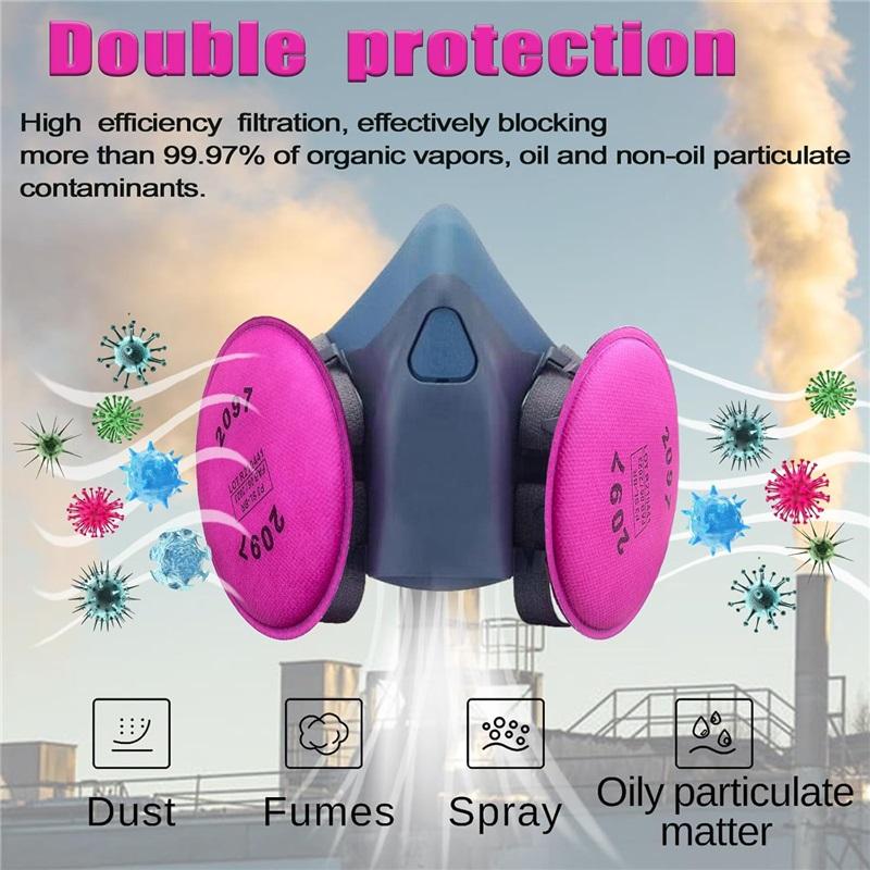 2097 Particulate Filter,Installed On 2097 Filters Retainer,Replacement for 6000 6200 6800 7000 7502 FF-4 Series,Filters Against Dust,Pink