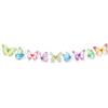 Colorful Letter Spirals Banner Party Accessories Eye Catching Flag Decorations