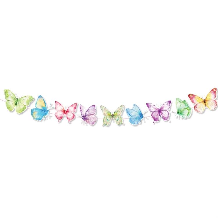 Colorful Letter Spirals Banner Party Accessories Eye Catching Flag Decorations