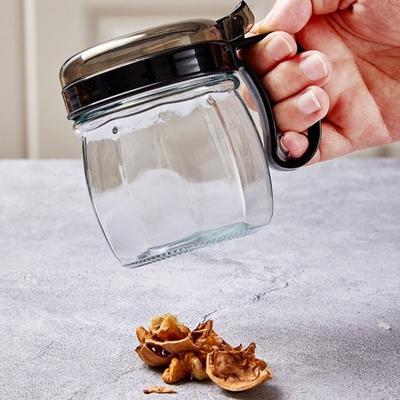 Moisture-Proof Glass Seasoning Jars Large Capacity Sealing Seasoning Canister Combination Set Transparent Condiment Jar Home Use