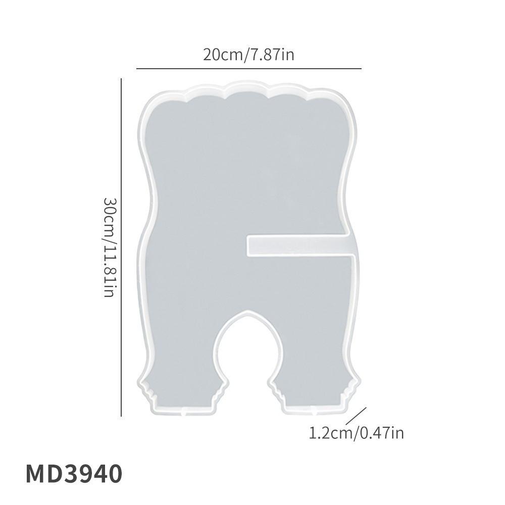 Unique Design Epoxy Resin Mold DIY Tool Reading Rack New Book Holder Mold Desk Decoration