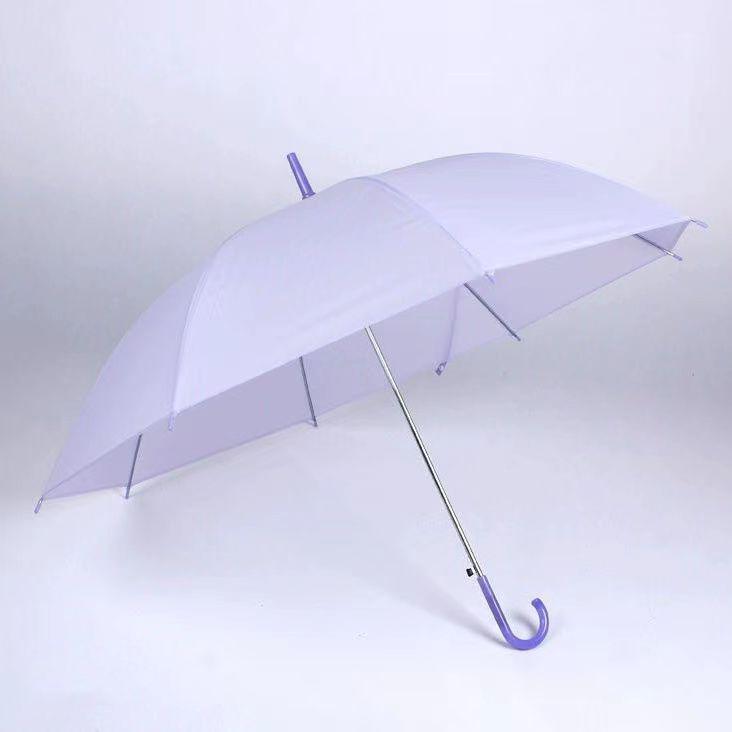 Matte Semi-Automatische Transparante Paraplu – Schattige Zonnescherm voor Mannen & Vrouwen, Ideaal voor Fotografie