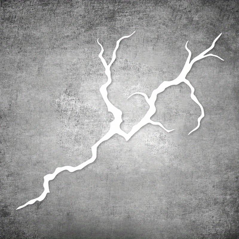 1PC Lightning Crack Motorcycle Stickers Waterproof for Motorbike Front Fairing Racing Helmet Scooter Self-adhesive Vinyl Decals