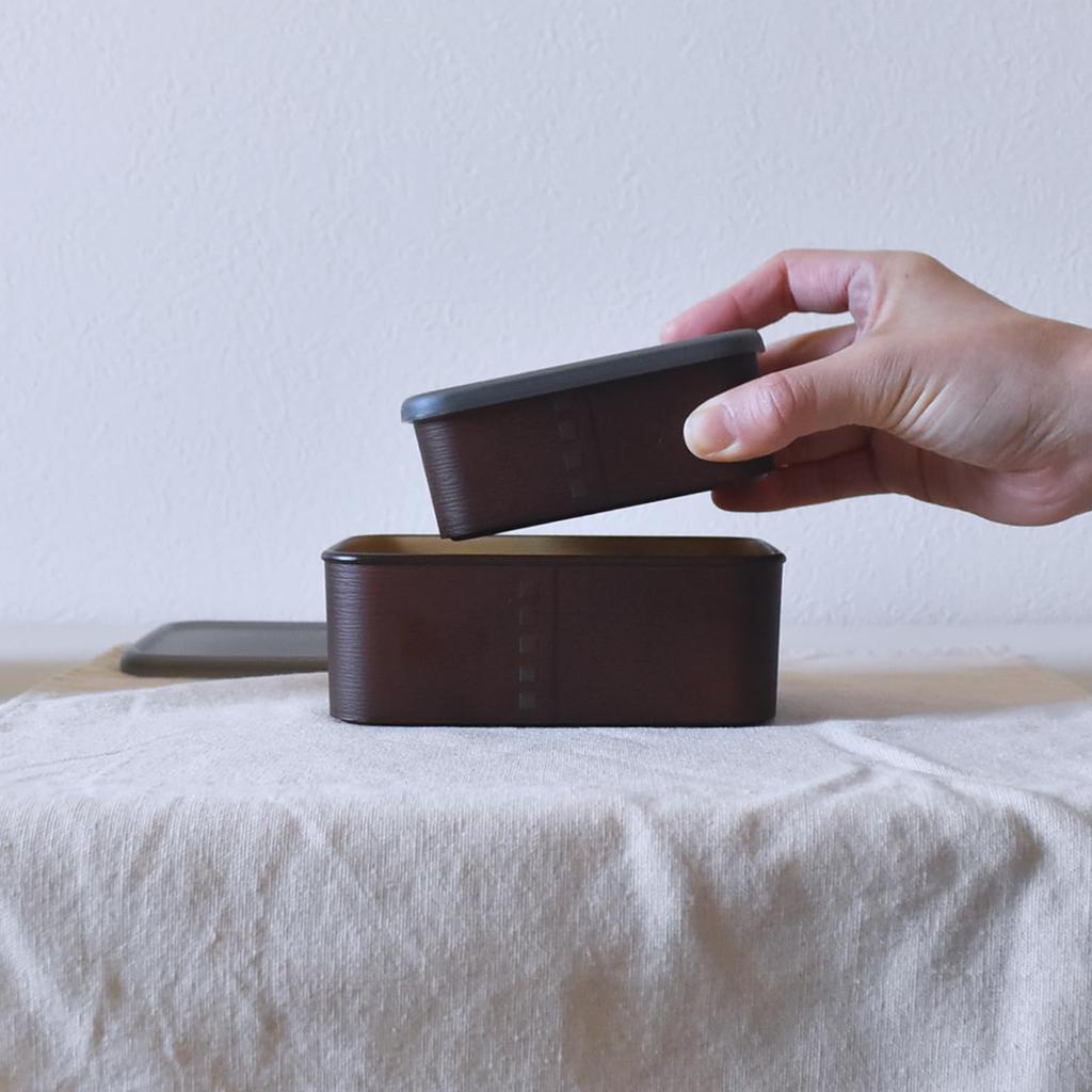 Sabu Umaiya Wappa Food Long Product 402425 Container, Rectangular, Medium, Brown, Capacity 440ml, Number