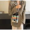 Fashion Portable Striped Women Crossbody Bags Straw Large Capacity Beach Bag Shoulder Bags Ladies Casual Clutch Purse