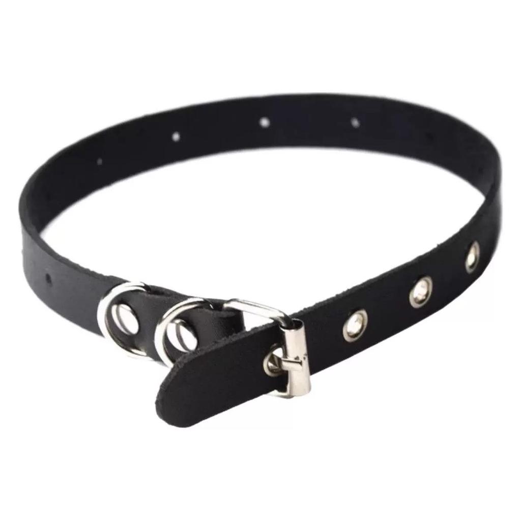 Punk Style Eyelet Stud Choker and Bracelet Duo – European and American Fashion