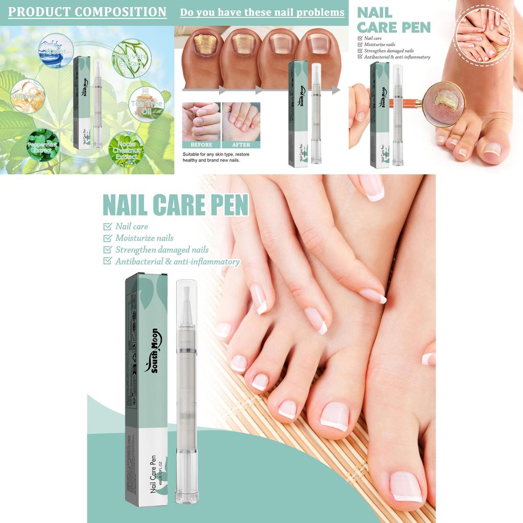 Caneta Reparadora de Unhas South Moon Com Fórmula Nutritiva Para Cuidados Gerais com Mãos e Pés