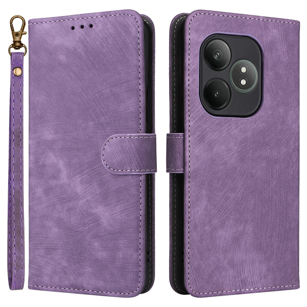 Etui dla Realme GT Neo6 SE 5G/Neo6 5G/GT 6 5G/GT 6T 5G z blokadą RFID, podstawką i paskiem na nadgarstek