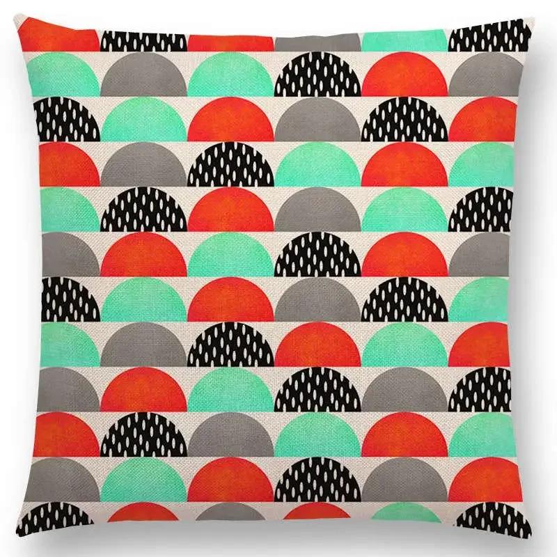 New Colorful Rocks Candy Gems Stained Glass Abstract Blocks Geometric Art Prints Cushion Cover Car Sofa Throw Pillow Case