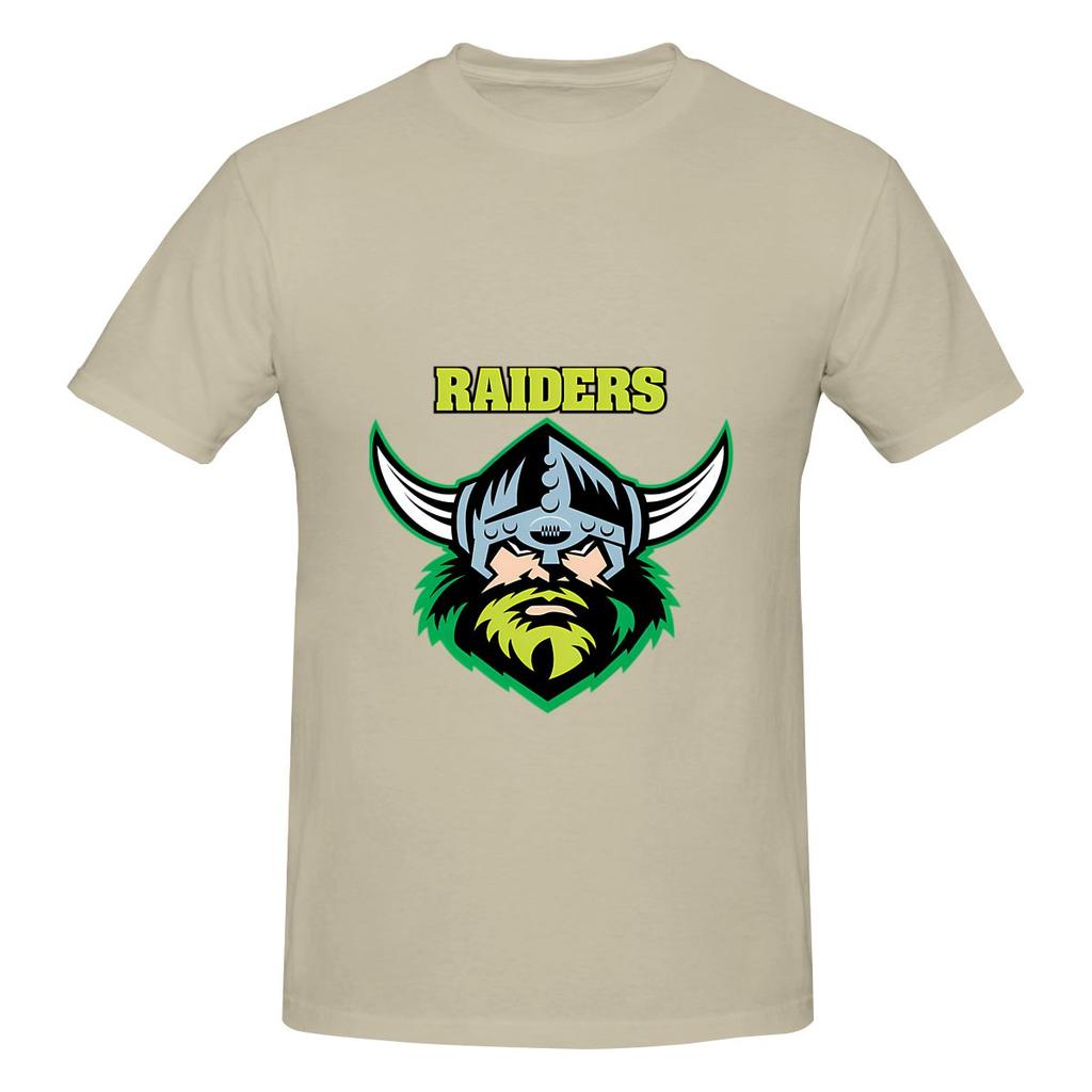 The Raiders Canberra Logo Trendy Tshirt Simple Korean Style Double Edging Short Sleeve