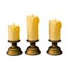 Flickering Flameless Candle Set Of 3 Realistic Dancing Flame Effect Battery Power LED Candle Safe For Indoor Use Decorative Mood Lighting