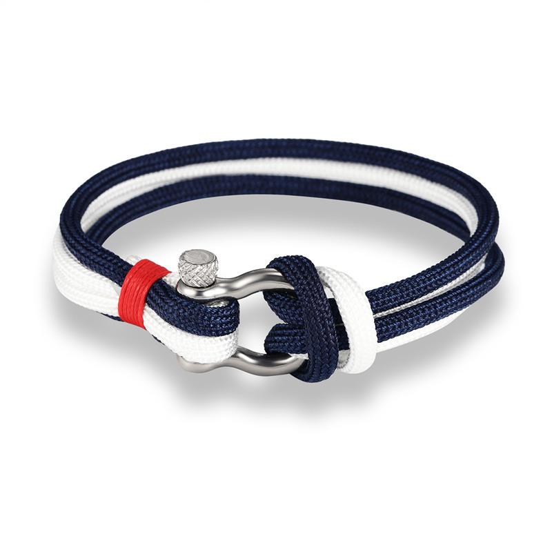 Umbrella Rope Leather Adjustable Survival Bracelet