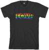 Threadrock Men's Gay Pride Rainbow Love T Shirt Lesbian LGBT