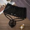 Femboy Men'S Sissy Lingerie Lace Mesh Sheer Mini Skirted With G-String See Through Panties 2Pcs Crossdressing Underwear Tangas