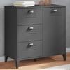 VidaXL Buffet, Sideboard with Drawers and Door, Storage Furniture for Bedroom Living Room, Industrial, Grey 374940