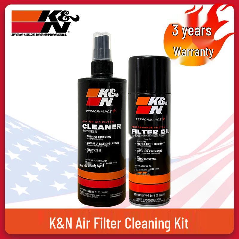 K&N Air Filter High-Flow Cleaning Kit with Care Oil