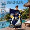 Pittsburgh Hockey Player Crosby Beach Towel, Super Soft Microfiber, Perfect Gift for Her/Him, Birthday, for Pool, Beach, Travel, Decor Beach Party