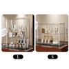 Organisateur de Maquillage en Acrylique Transparent et Grand avec Couvercle Tiroirs de Rangement Cosmétique Boîte Organisateur de Rangement en Acrylique avec Porte Magnétique
