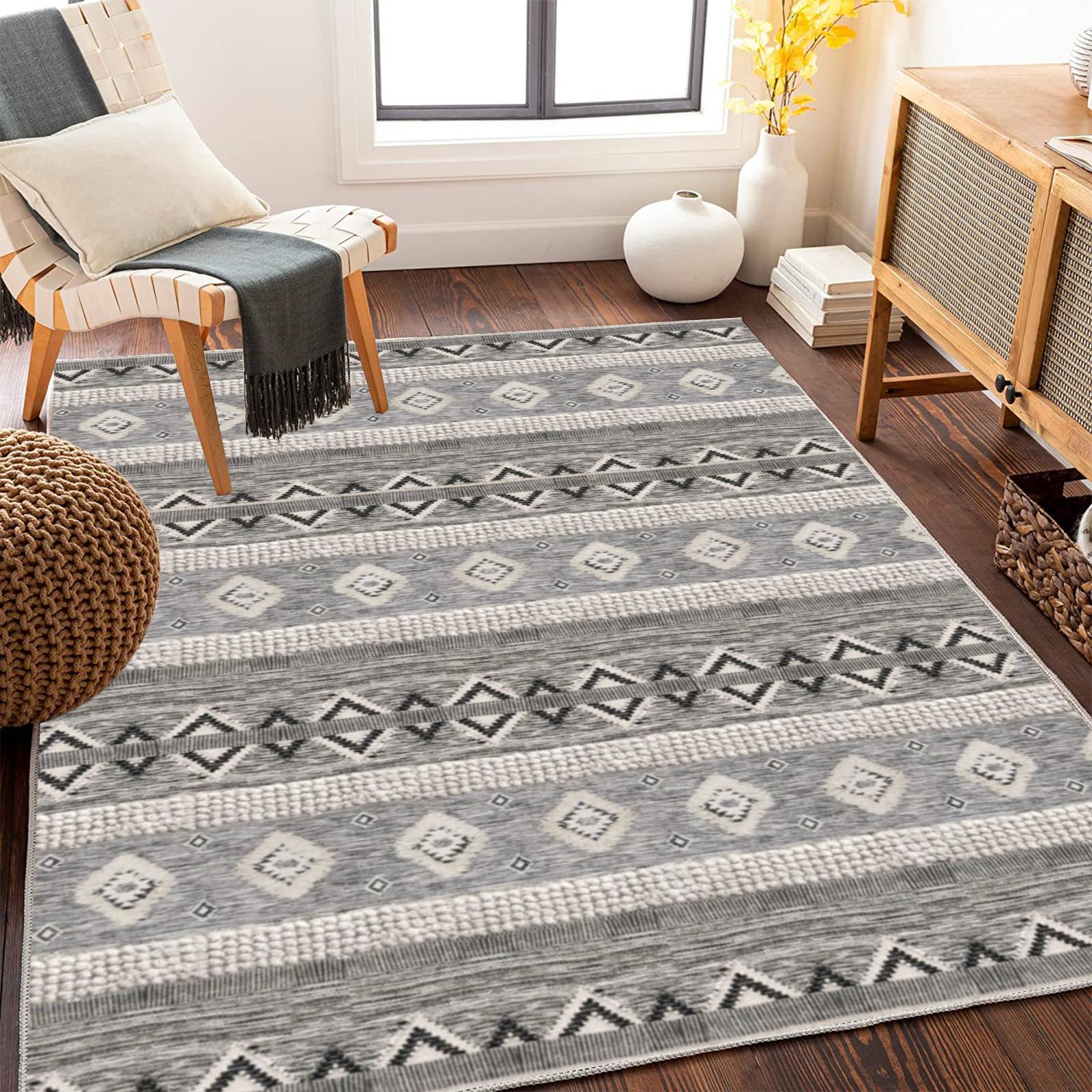 

Марокканский этнический стиль ковер гостиная грязеотталкивающий журнальный столик коврик украшение спальни ковер у кровати 120 * 180cm