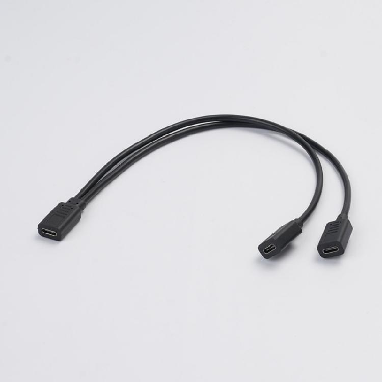 USB C zu 2 USB C Buchse Kabel USB C Kopfhörer Konverter USB C zu USB C Splitter Ladekabel Ersatz