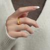BF CLUB Silver Color Geometric Double CZ Rings For Women Men Simple Design Fashion Open Adjustable Handmade Couple Ring Gifts