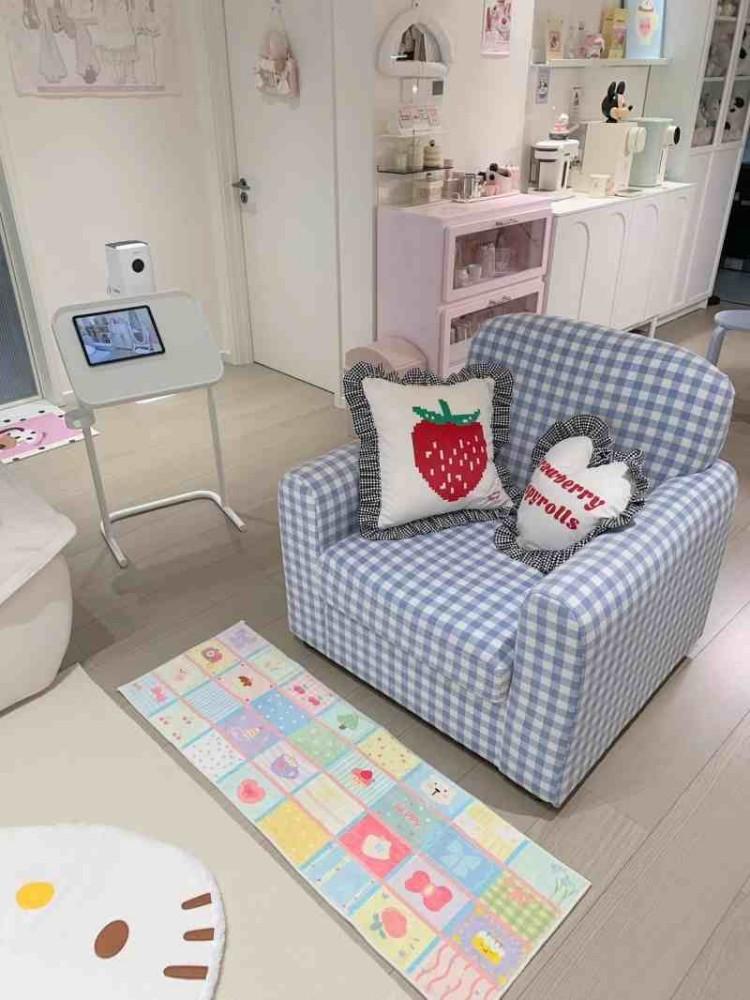 

VIKAMA Уличный прикроватный коврик Мультяшная полоска Милый коврик для спальни прикроватный коврик для прихожей прачечной окна Домашний декор напольные коврики уличный 50X120CM(1.6X3.9FT