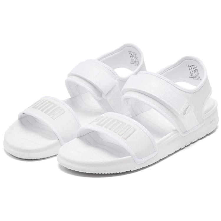 Puma Sandale SoftRide, alb, gri, violet, pantofi sport pentru bărbați 375104-03