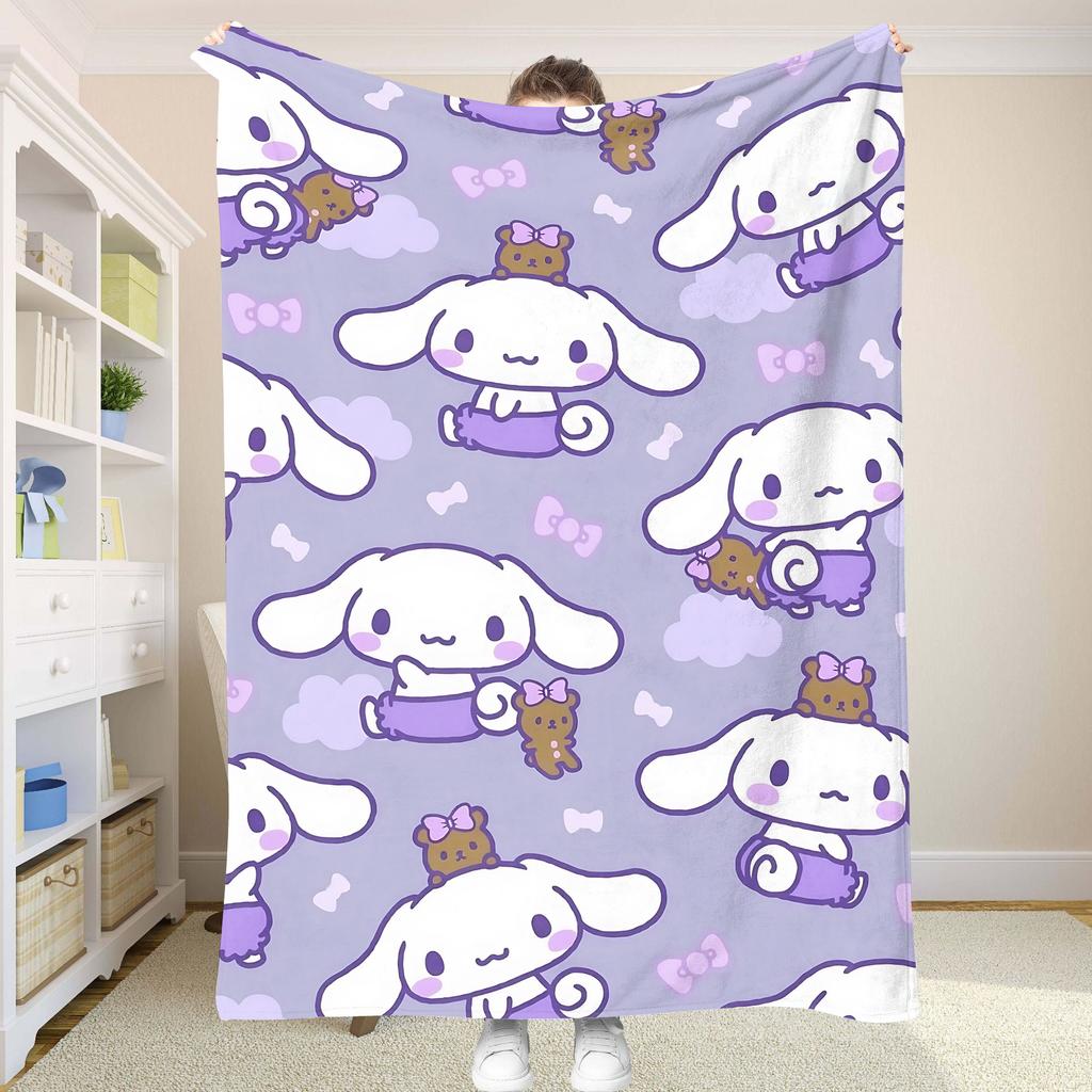 Fluffy Soft Blankets and C-Cinnamorol Picnic Blanket Summer Comforter Throw Blankets & Throws Home and Decoration Bedding Set