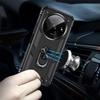 Coque de protection - E.F.CONNECTION - pour Xiaomi Redmi A3 - Antichoc - Anneau rotatif - Noir