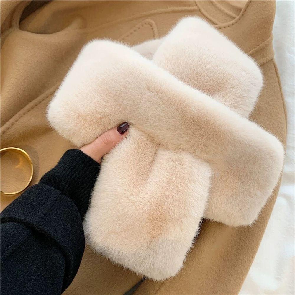 Autumn Winter Women Neck Warmer Outdoor Cold Resistant Collar Scarf Sweet All-Match Female Scarves Cross Snood Scarf