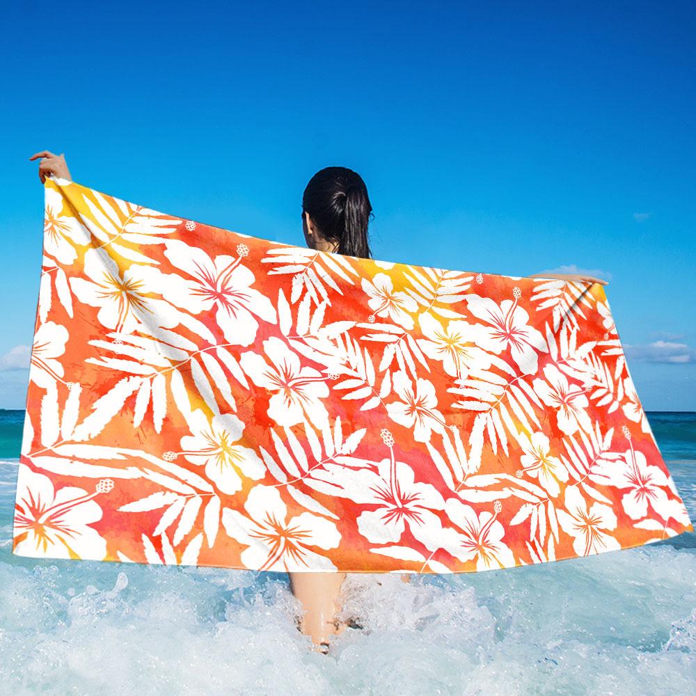 Watermelon Slice Print Beach Towel Microfiber Quick Dry Absorbent Lightweight Funny Summer Towel for Beach Pool Vacation Travel