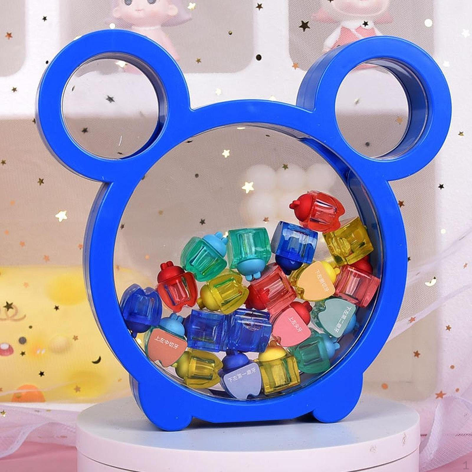 

First Collection Memorial Box Tooth Container Kids Milk Holder для мальчиков и девочек синий