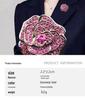 Camellia Brooch: Zircon-Inlaid Luxury Lapel Pin for Women