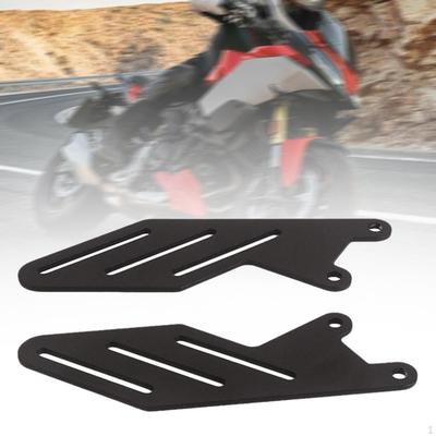 2x Motorcycle Foot Pegs Rest Pedal Premium Wear Resistant 4cm Hole Distance Repair Parts Easy To