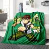 1pc Ben Power Suit Flannel Blanket for Super Soft Cute Comfort Blanket for Travel Bedding Couch Sofa Blanket Y73023