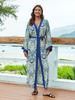 2024 European-American Rayon Beach Cover-up Cardigan: Bikini Swimsuit Sunscreen Shirt