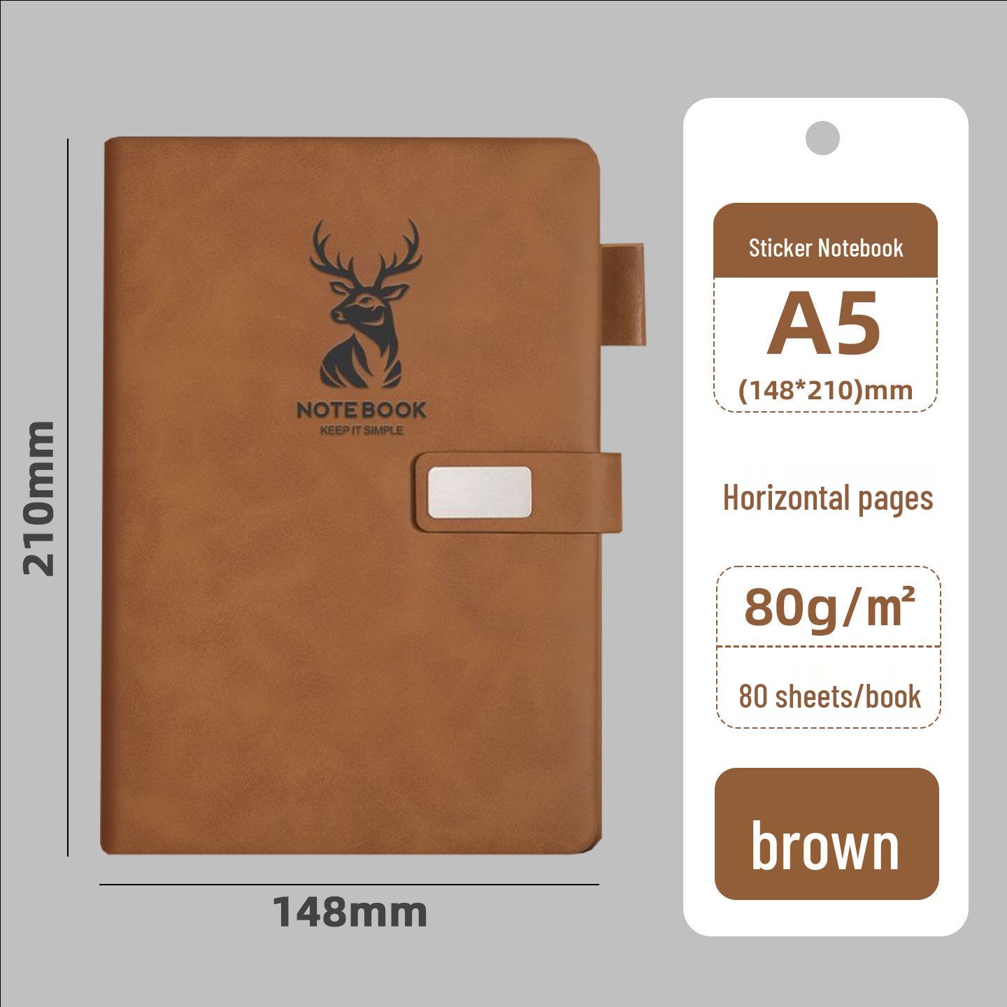 

Custom A5 Deer Head Notepad with Thick Buckle